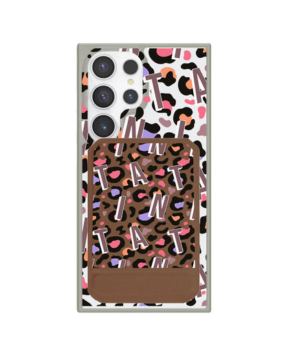 Android Magnetic Multifold Wallet - Leopard Monogram 5.0