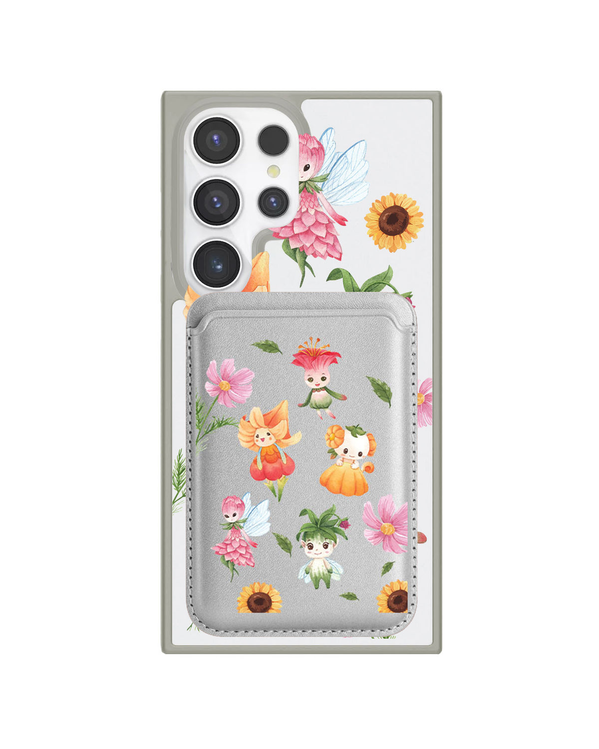Android Magnetic Wallet Case - Magical Garden