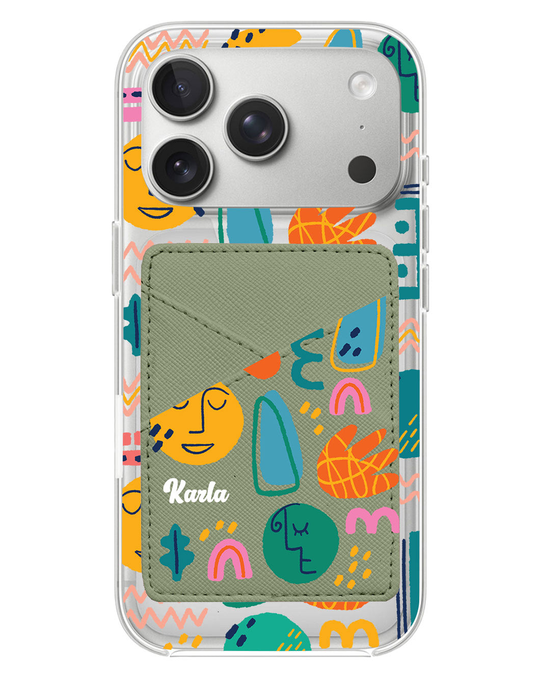 iPhone Phone Wallet Case - Silent Art