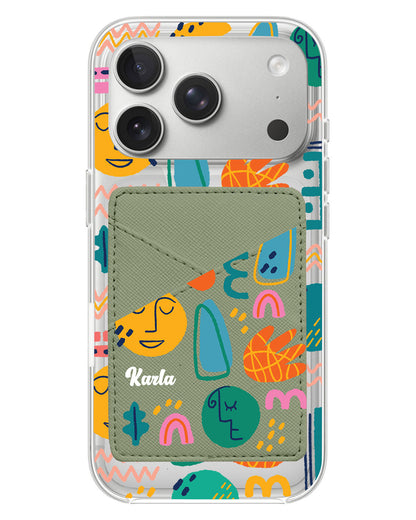 iPhone Phone Wallet Case - Silent Art