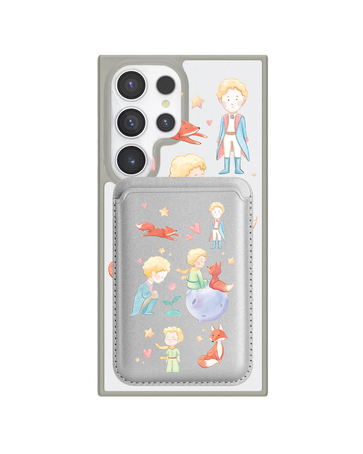 Android Magnetic Wallet Case - Little Prince & Fox