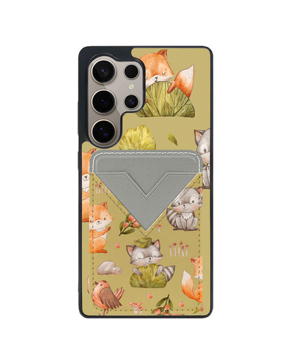 Android Avant Wallet Case - Racoon and Friends