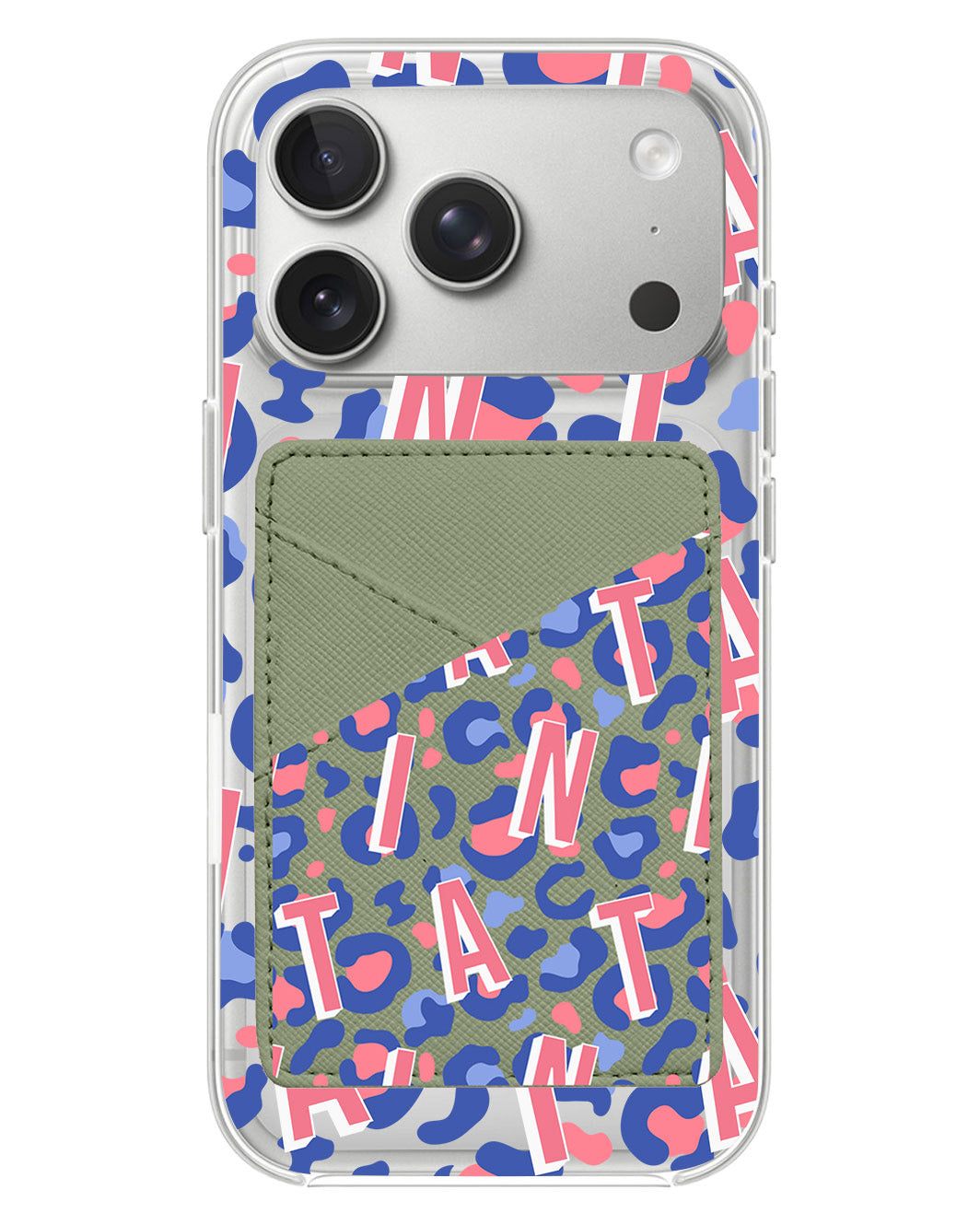 iPhone Phone Wallet Case - Leopard Monogram 1.0