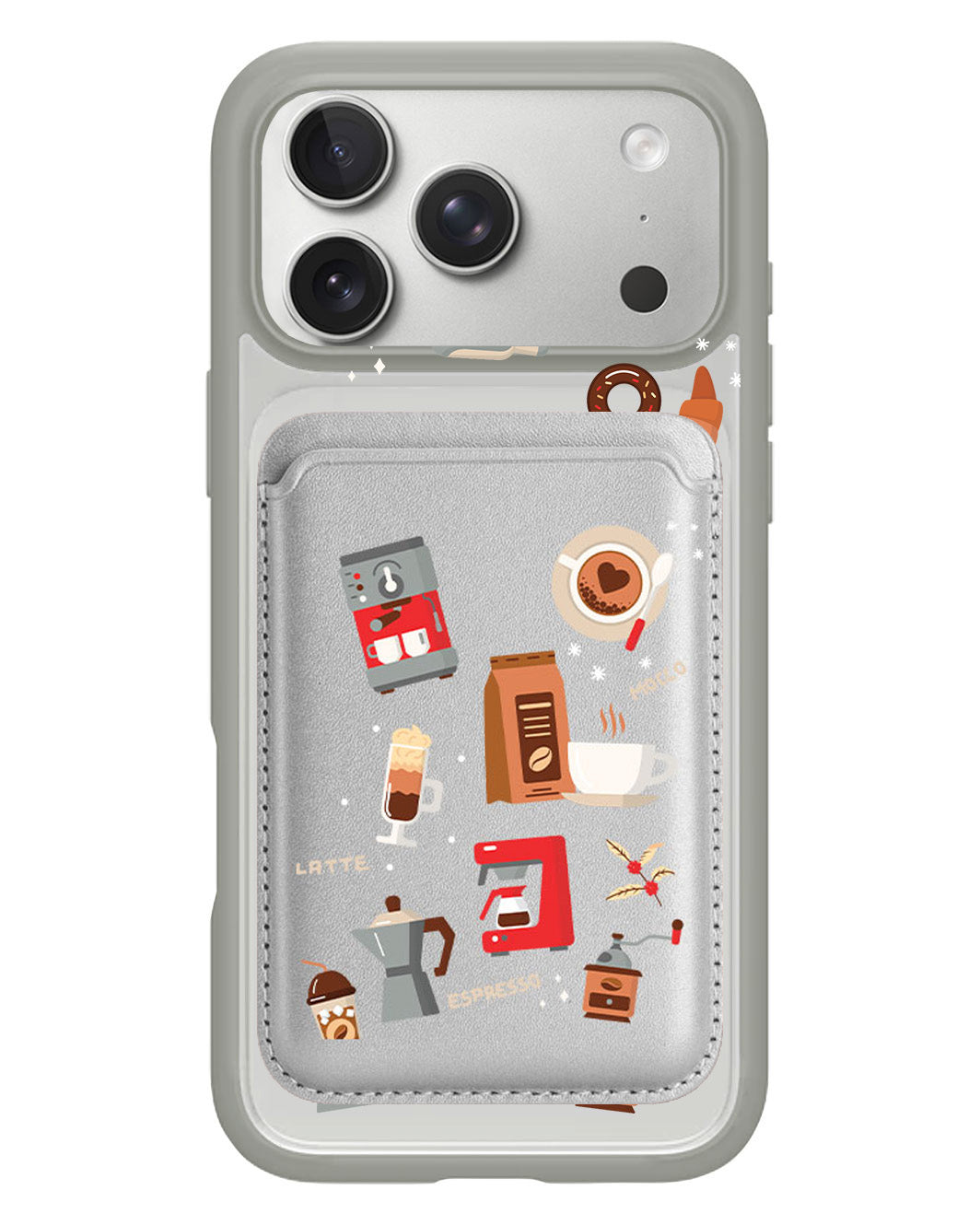 iPhone Magnetic Wallet Case - Barista