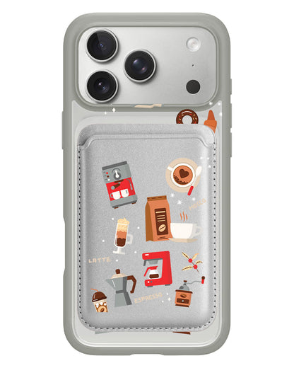 iPhone Magnetic Wallet Case - Barista
