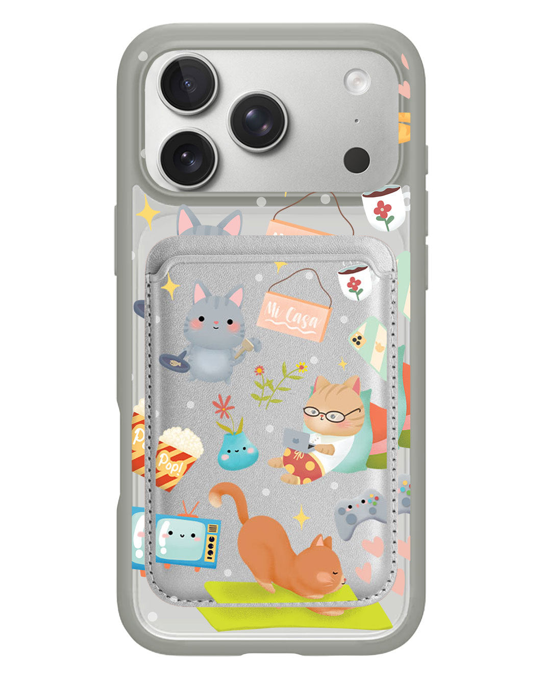 iPhone Magnetic Wallet Case - Stay Home