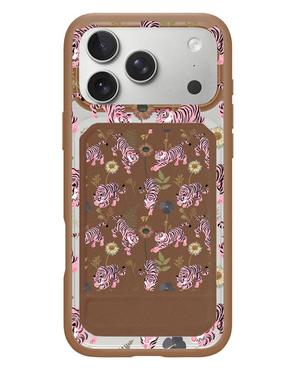 iPhone Magnetic Multifold Wallet - Tigre Rosa