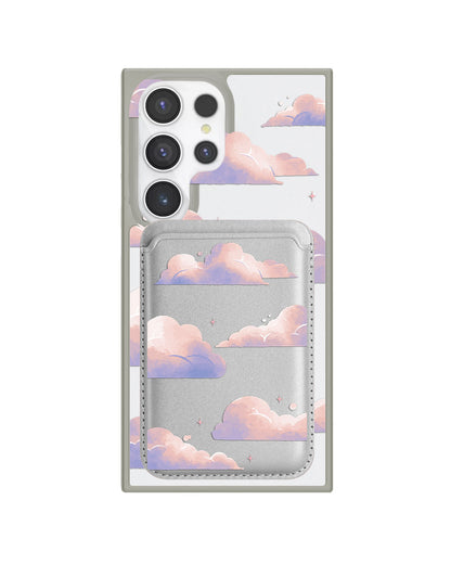 Android Magnetic Wallet Case - Pastel Clouds