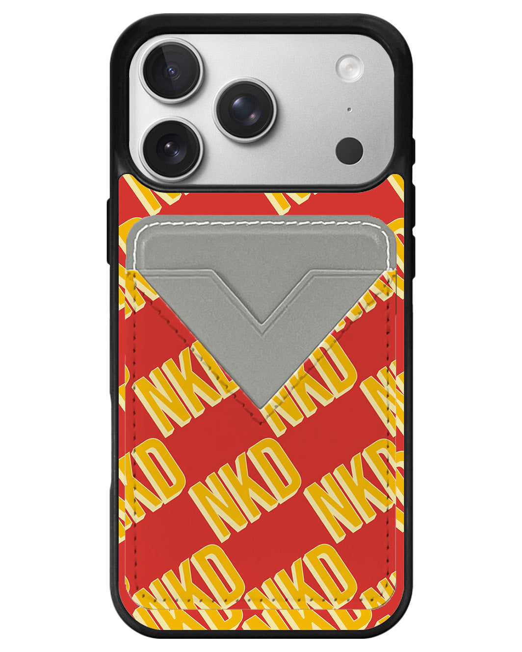 iPhone Avant Wallet Case - Diagonal Initial Monogram 1.0