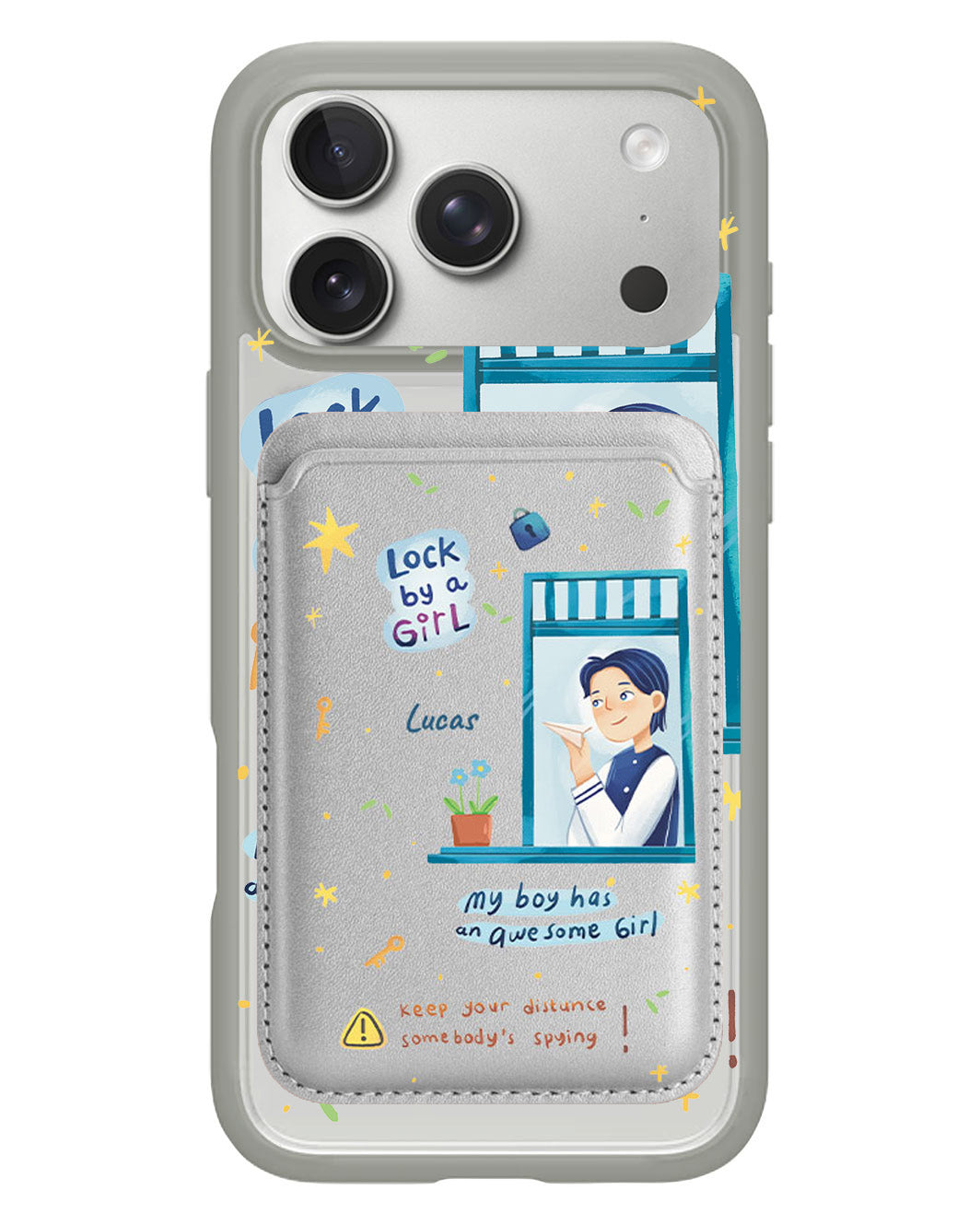 iPhone Magnetic Wallet Case - Crush Boy (Couple Case)
