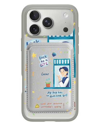 iPhone Magnetic Wallet Case - Crush Boy (Couple Case)