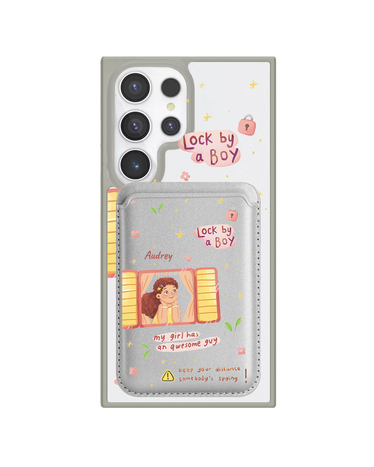 Android Magnetic Wallet Case - Crush Girl