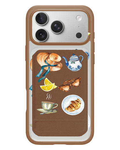 iPhone Magnetic Multifold Wallet - Afternoon Tea