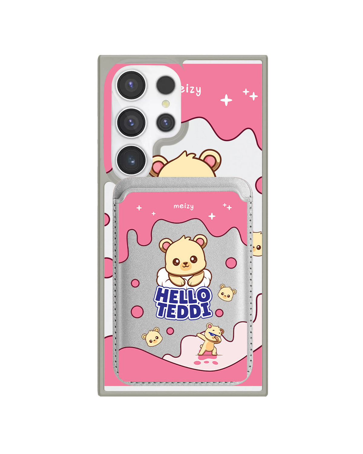 Android Magnetic Wallet Case - Hello Teddy 2.0