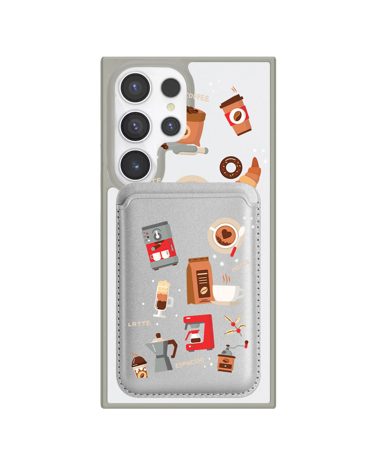 Android Magnetic Wallet Case - Barista