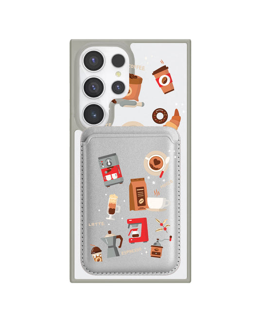 Android Magnetic Wallet Case - Barista
