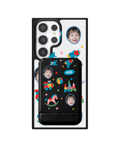 Android Magnetic Multifold Wallet - Face Grid Boy's Toys