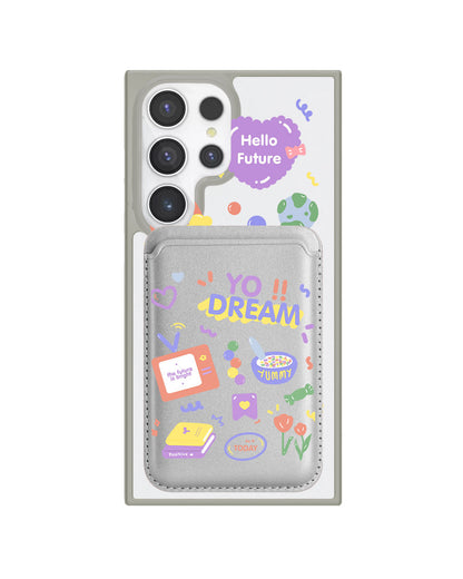 Android Magnetic Wallet Case - Hello Future
