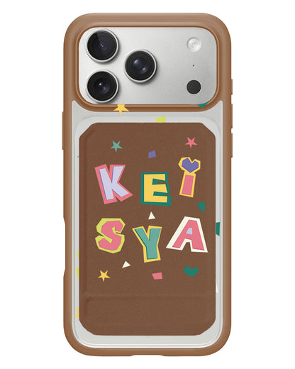 iPhone Magnetic Multifold Wallet - Adorable Monogram 4.0
