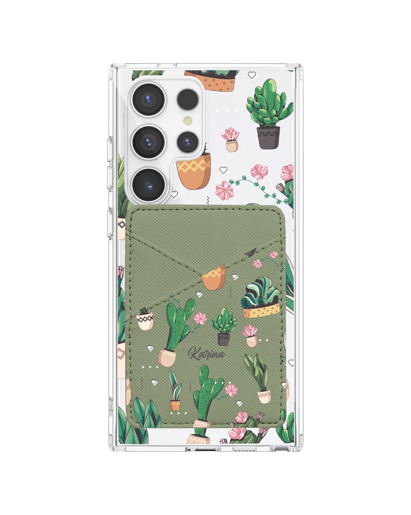 Android Phone Wallet Case - Cactus 3.0