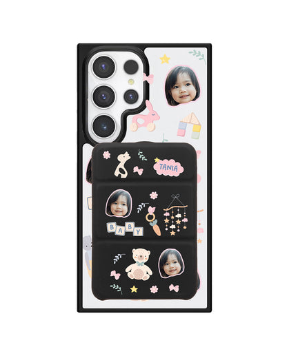 Android Magnetic Trifold Wallet Case - Face Grid Girl's Toys
