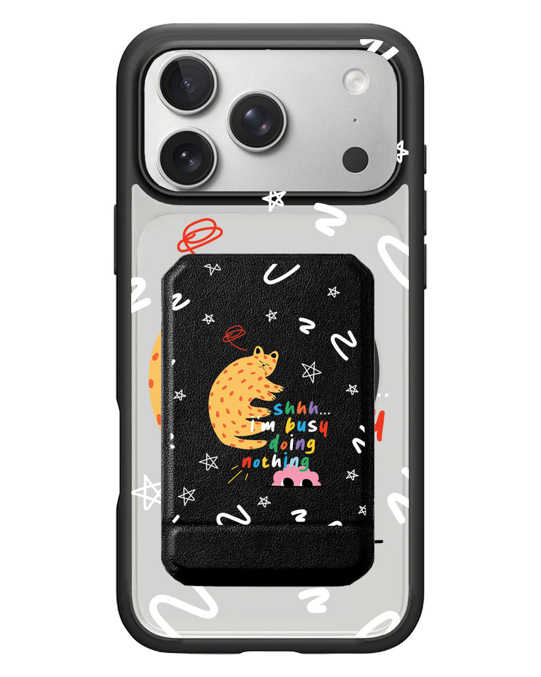 iPhone Magnetic Multifold Wallet - Busy Doing Nothing