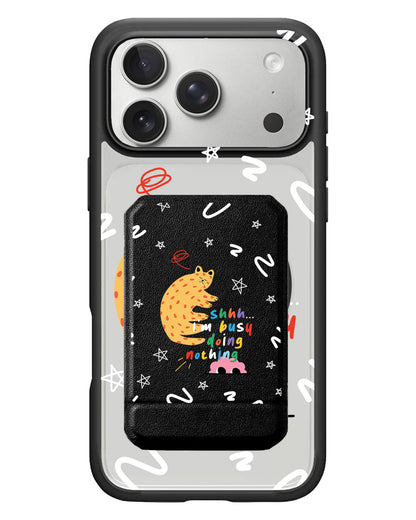 iPhone Magnetic Multifold Wallet - Busy Doing Nothing