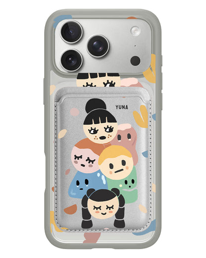 iPhone Magnetic Wallet Case - Doodle 1
