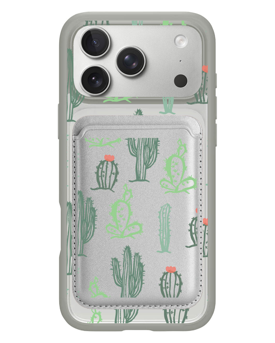 iPhone Magnetic Wallet Case - Cactus