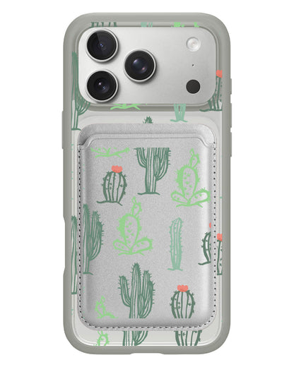 iPhone Magnetic Wallet Case - Cactus