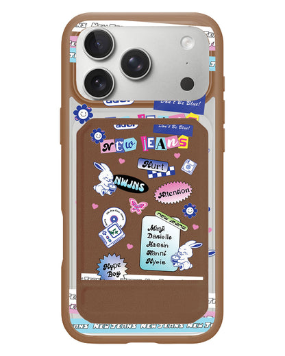 iPhone Magnetic Multifold Wallet - New Jeans Sticker