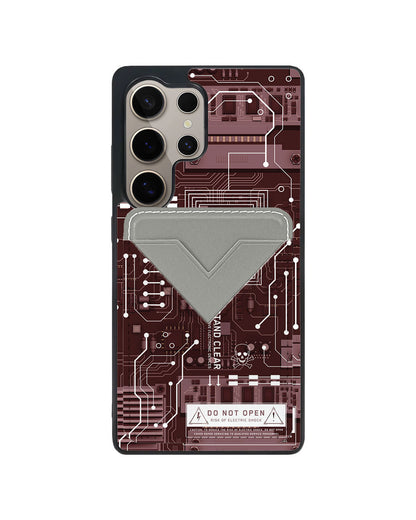 Android Avant Wallet Case - Circuit Red