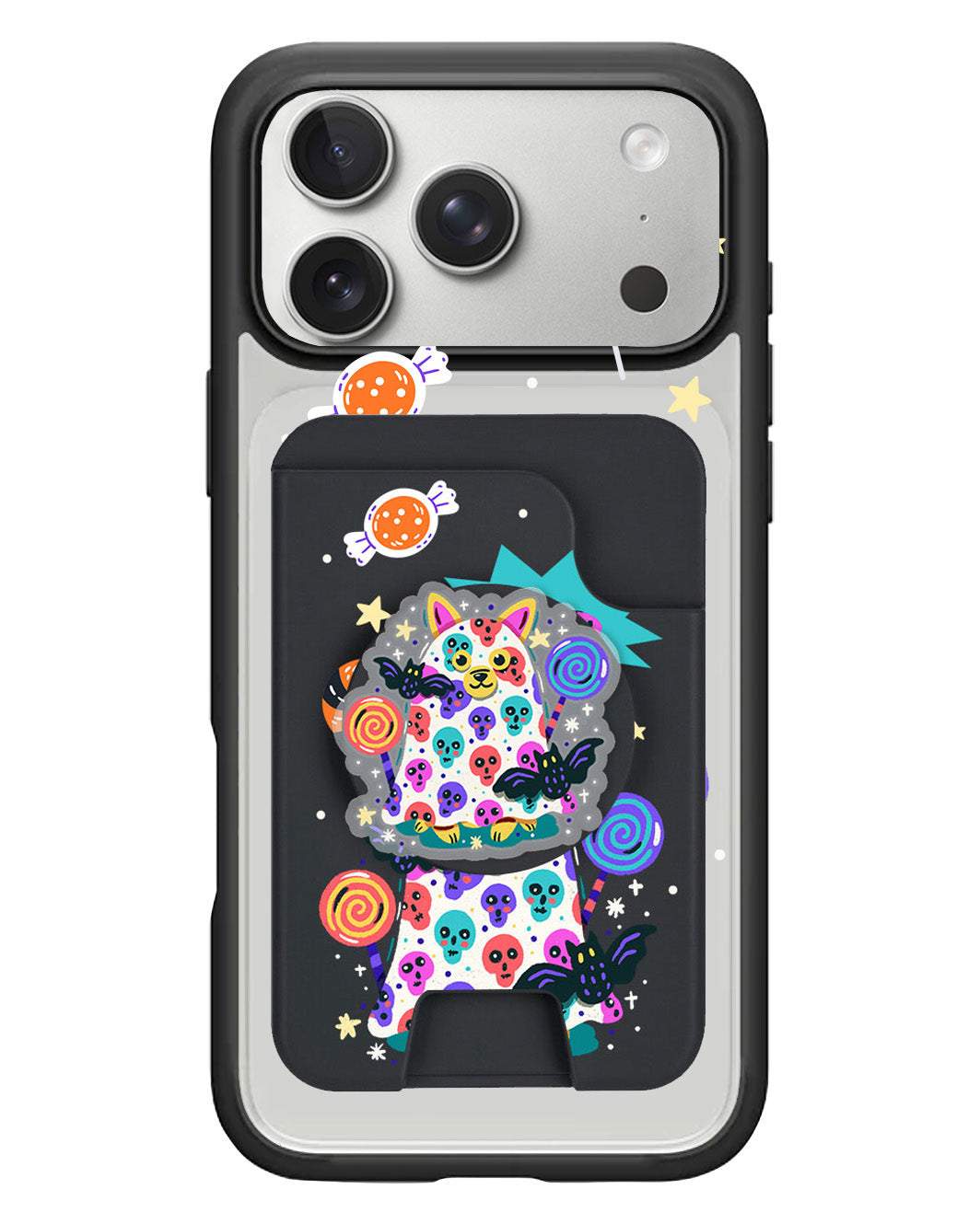 iPhone Magpop Wallet - Puppy Monster