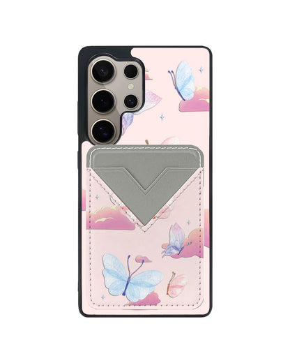 Android Avant Wallet Case - Butterfly & Clouds