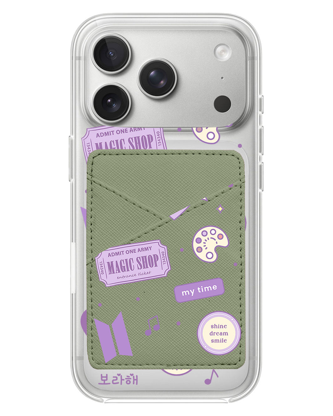 iPhone Phone Wallet Case - BTS Sticker Pack