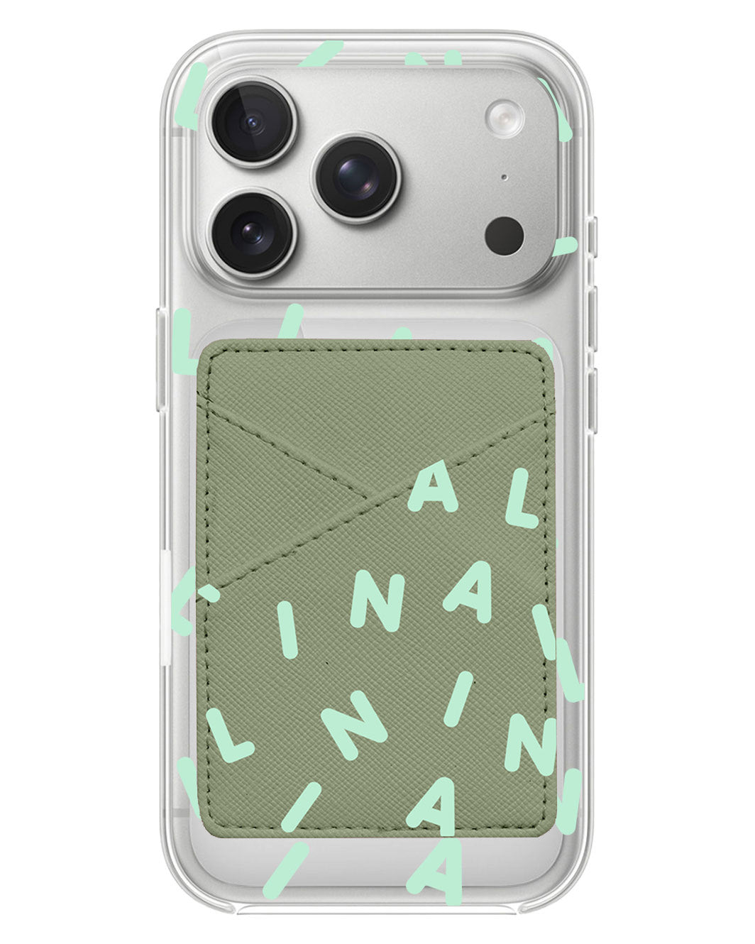 iPhone Phone Wallet Case - Monogram 2.0 Tosca