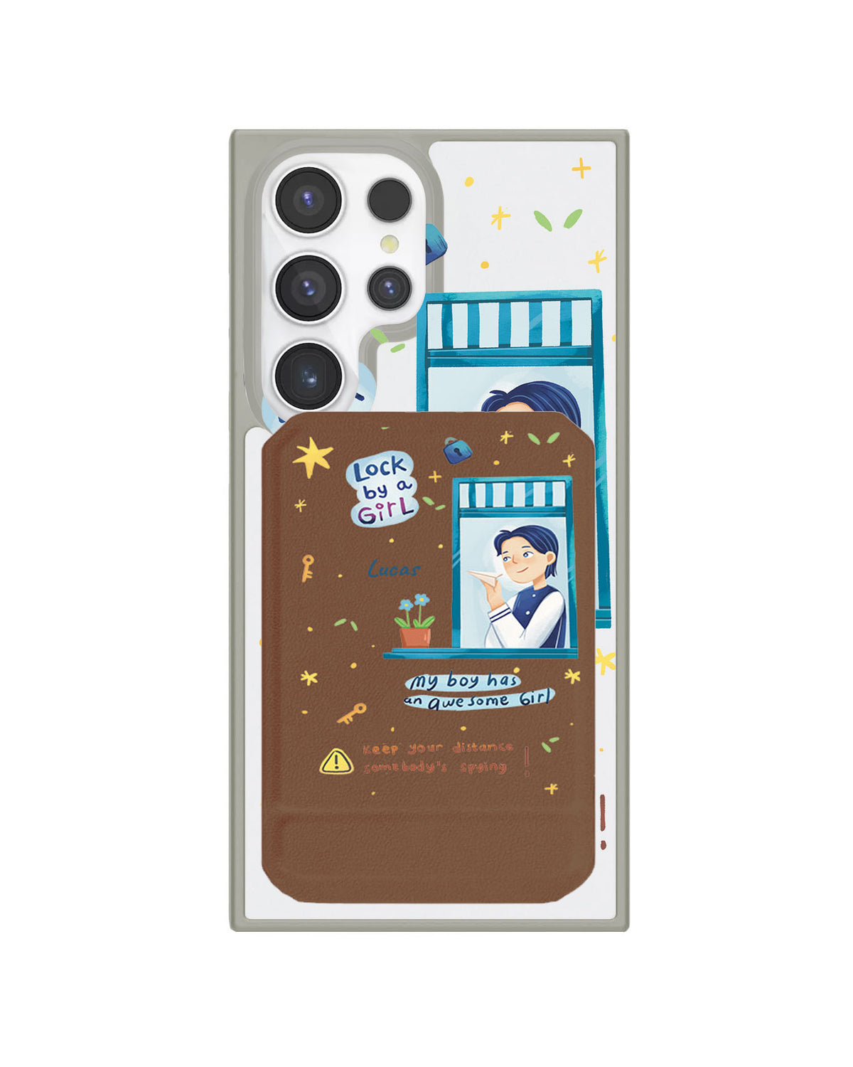 Android Magnetic Multifold Wallet - Crush Boy