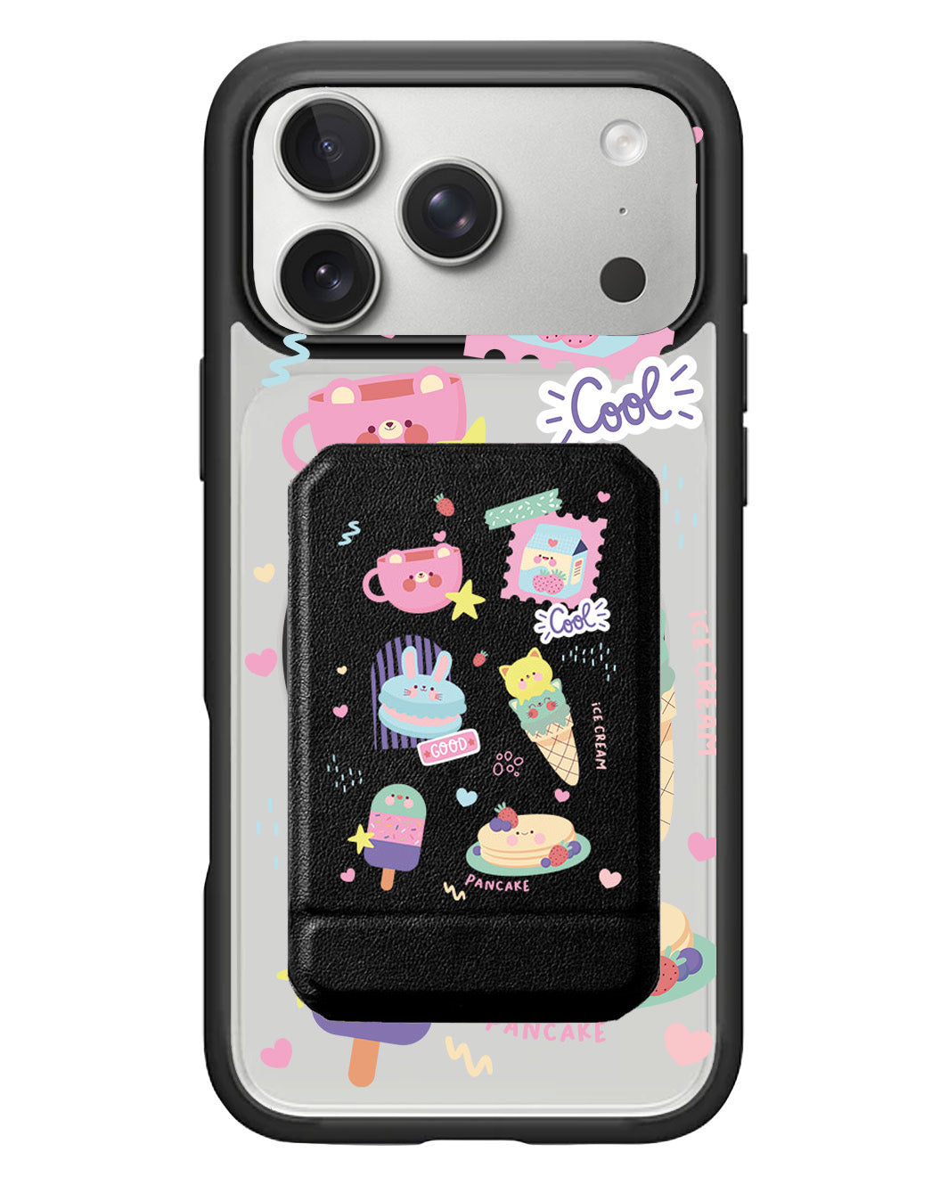iPhone Magnetic Multifold Wallet - Sweet cafe