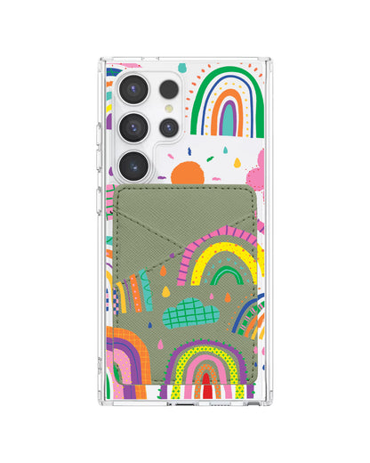 Android Phone Wallet Case - Rainbow