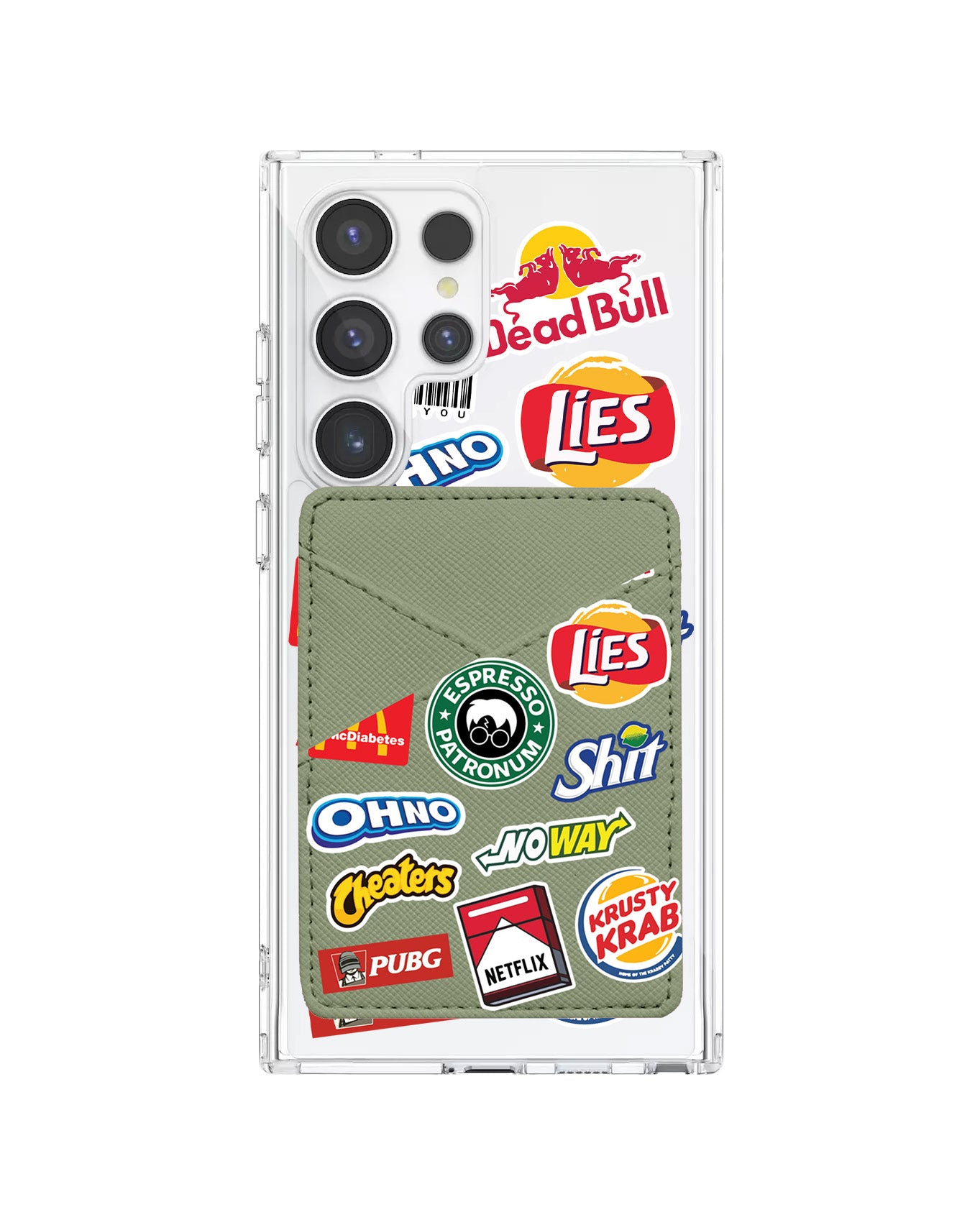 Android Phone Wallet Case - Food Parody