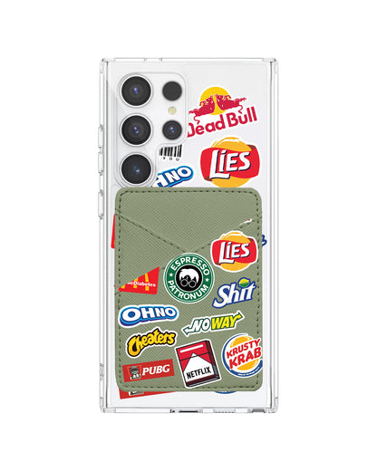 Android Phone Wallet Case - Food Parody