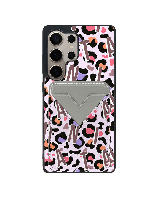 Android Avant Wallet Case - Leopard Monogram 5.0