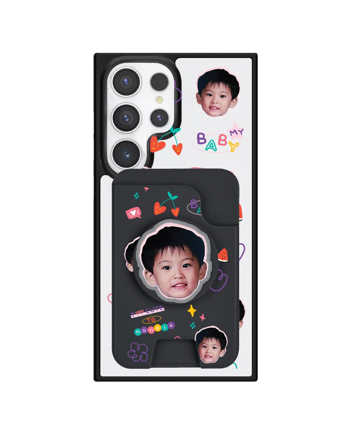 Android Magpop Wallet - Face Grid