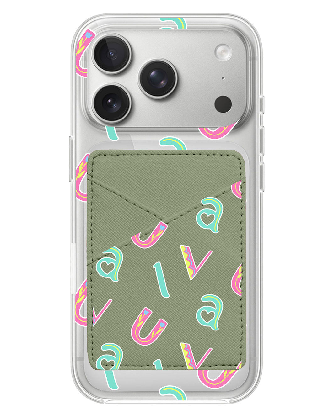 iPhone Phone Wallet Case - Playful Monogram 6.0