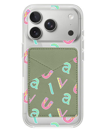 iPhone Phone Wallet Case - Playful Monogram 6.0