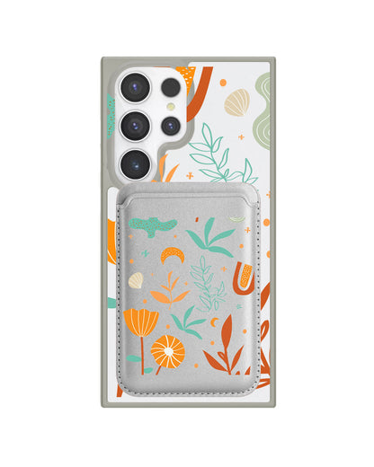 Android Magnetic Wallet Case - Autumn Botanical