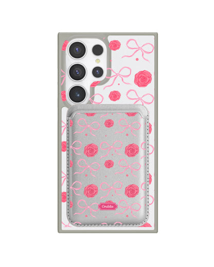 Android Magnetic Wallet Case - Coquette Rose