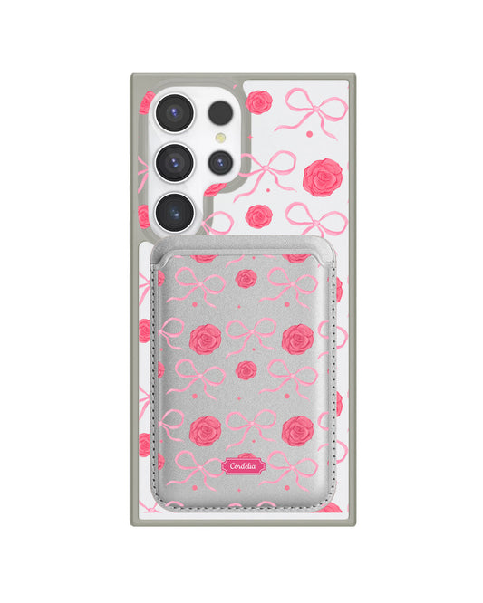Android Magnetic Wallet Case - Coquette Rose