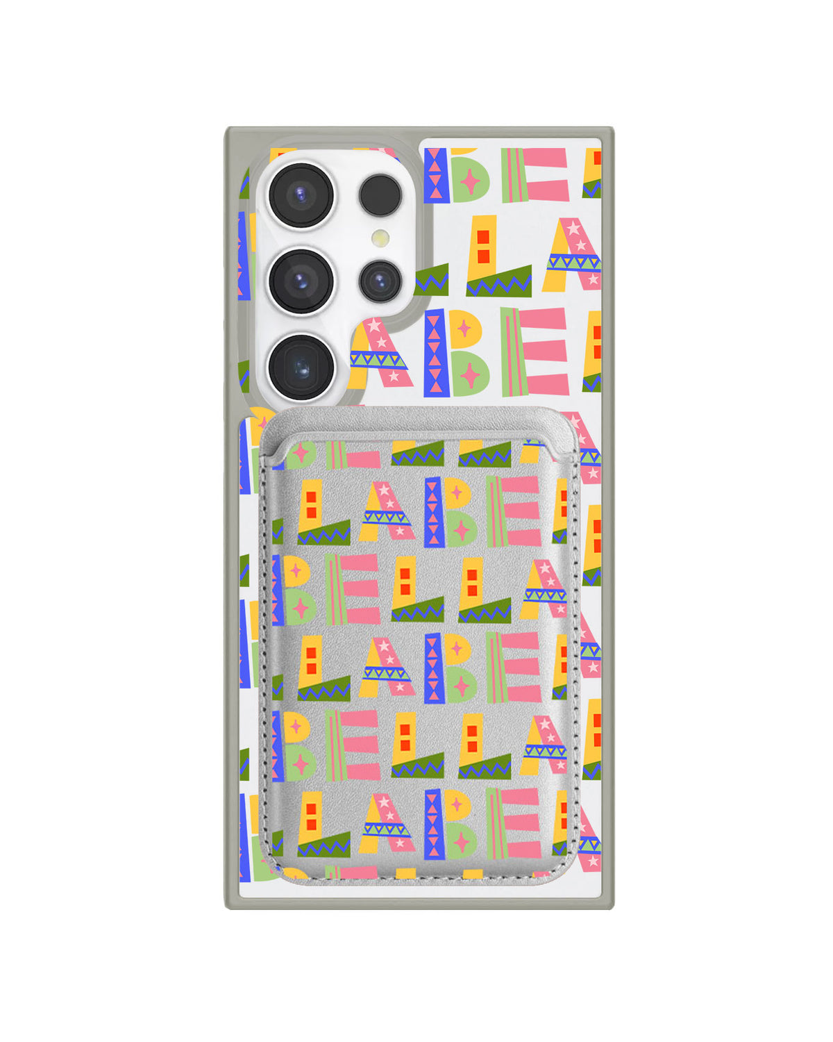Android Magnetic Wallet Case - Playful Monogram 5.0