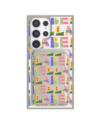 Android Magnetic Wallet Case - Playful Monogram 5.0